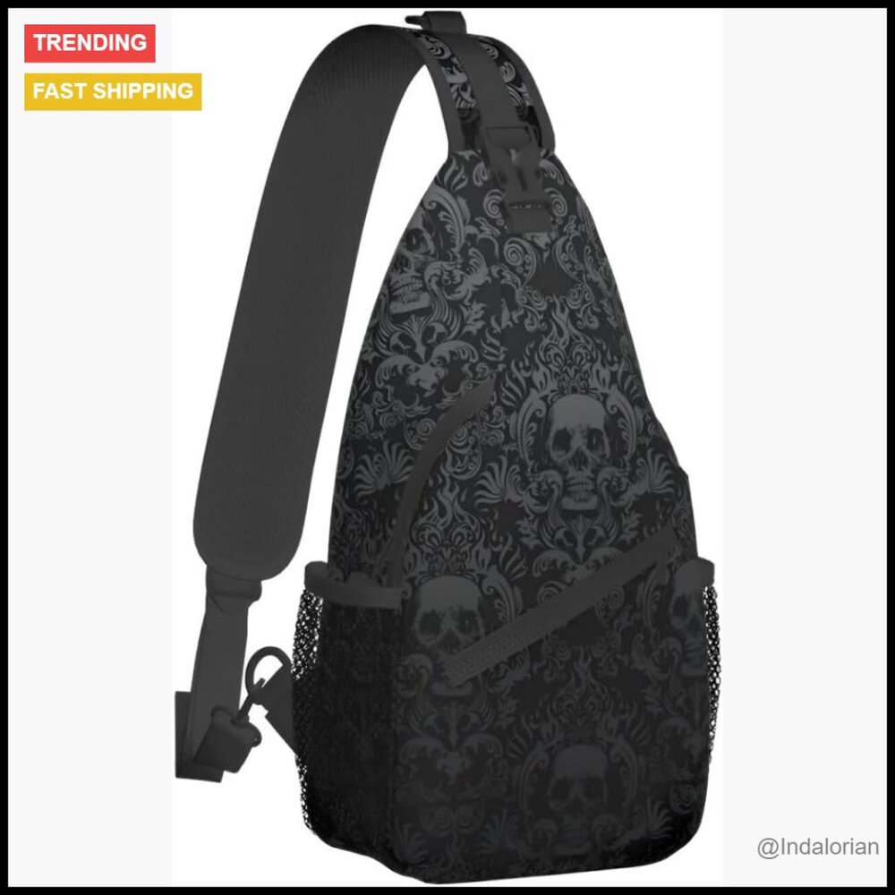 Sling Backpack Multipurpose Crossbody Travel Hiking Daypack Adjustable Strap